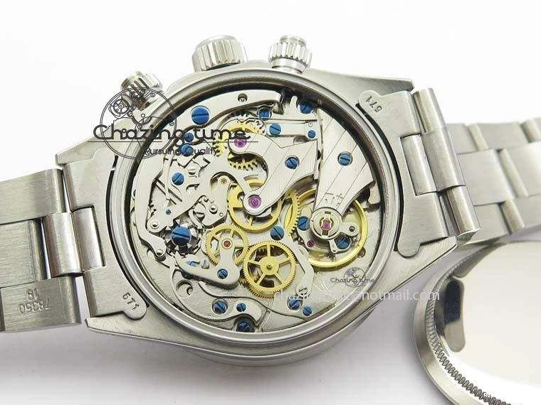 0112 Daytona 6263 SS White Black Dial Black Tachymeter Bezel On SS Bracelet Venus Premium 3858